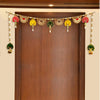Colorful Lotus Toran/Bandhanwar with Bells & Beads for Festive Decoration By Upharkaro