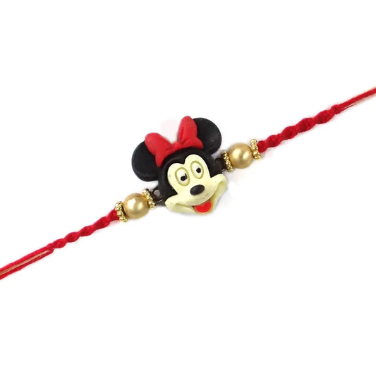 Cute Minnie Mouse Kids Rakhi for Girls – Cartoon Rakhi for Raksha Bandhan By Upharkaro-Upharkaro