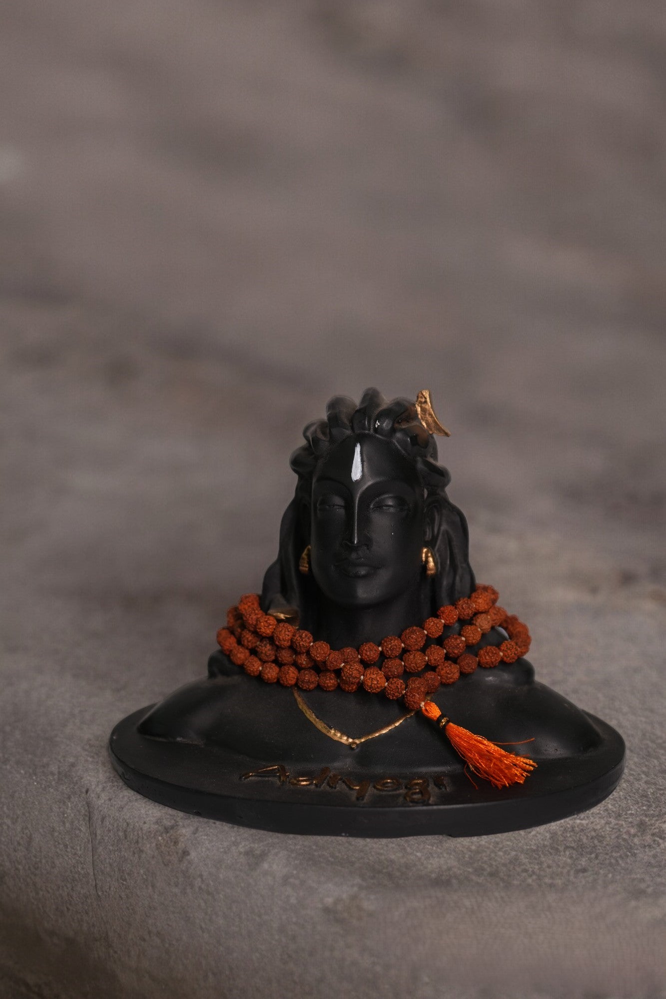 Adiyogi with Rudraksha Mala Statue By Upharkaro