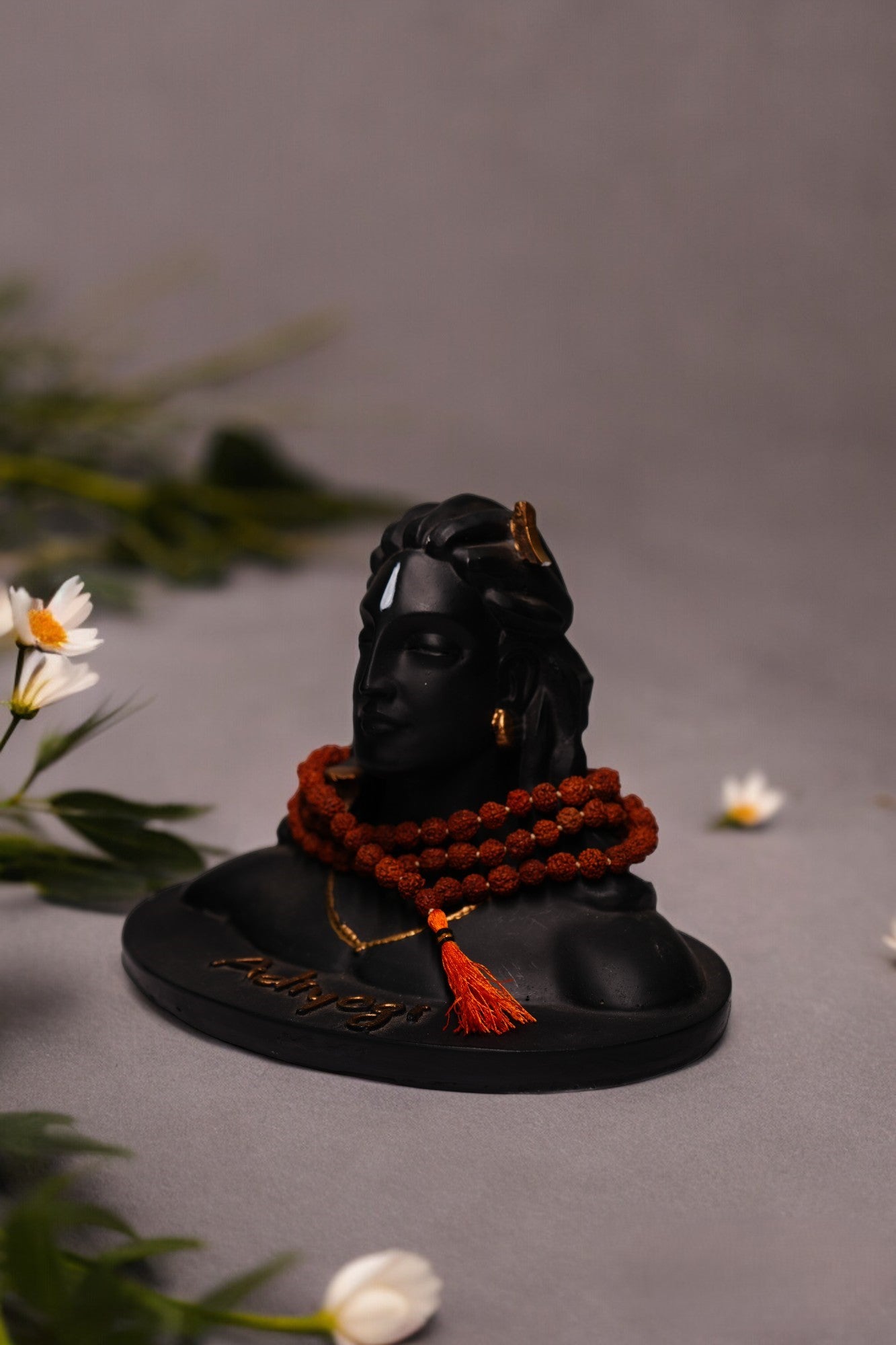 Adiyogi with Rudraksha Mala Statue By Upharkaro