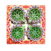 Decorative Clay Fancy Diyas – Set of 4 (Multicolor) | Handcrafted, Eco-Friendly, 46% OFF – By Upharkaro
