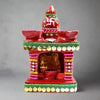 Decorative Handcrafted Clay Hatri with Diya for Lakshmi Ganesh Pooja – By Upharkaro