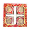 Decorative Wax-Filled Clay Diyas – Set of 4 | Ready to Use, Eco-Friendly, 46.25% OFF – By Upharkaro