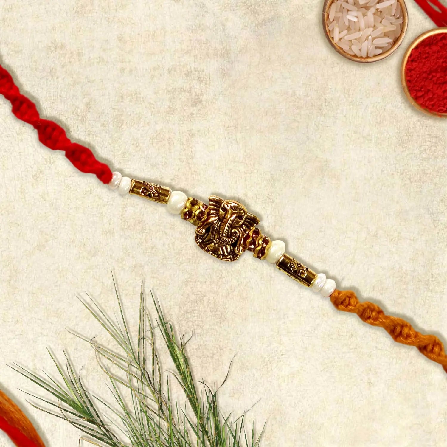 Designer Ganesh Ji Rakhi – Premium Rakhi for Brother | Upharkaro-Upharkaro