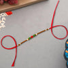 Designer Multi-Colour Pearl Rakhi for Brother – Elegant, Unique & Stylish Raksha Bandhan Gift | Upharkaro