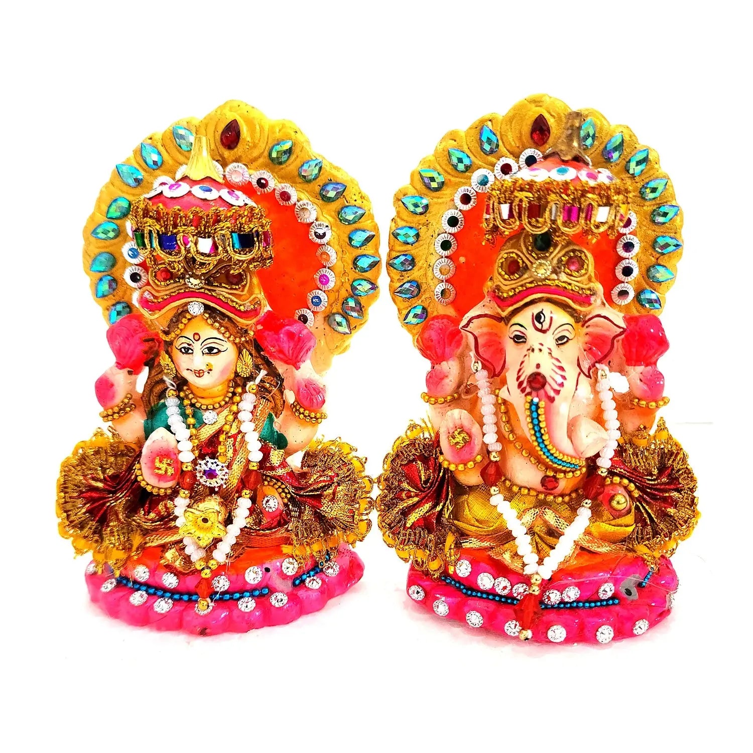 Sustainable Handcrafted Laxmi Ganesh Clay Statues for Festive Gifting & Worship