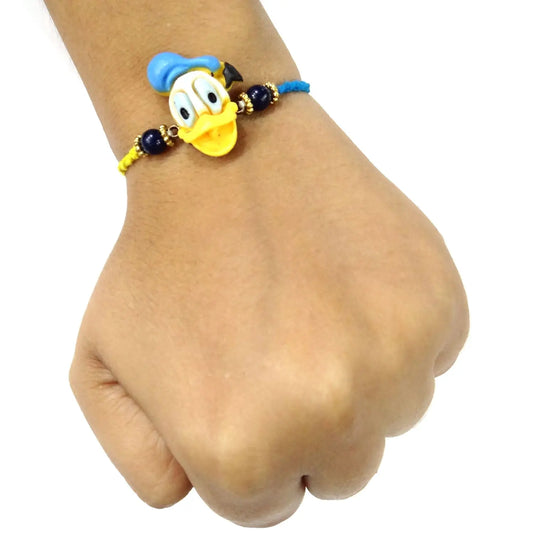 Donald Duck Cartoon Kids Rakhi for Boys & Girls – Safe & Cute Rakhi by Upharkaro-Upharkaro