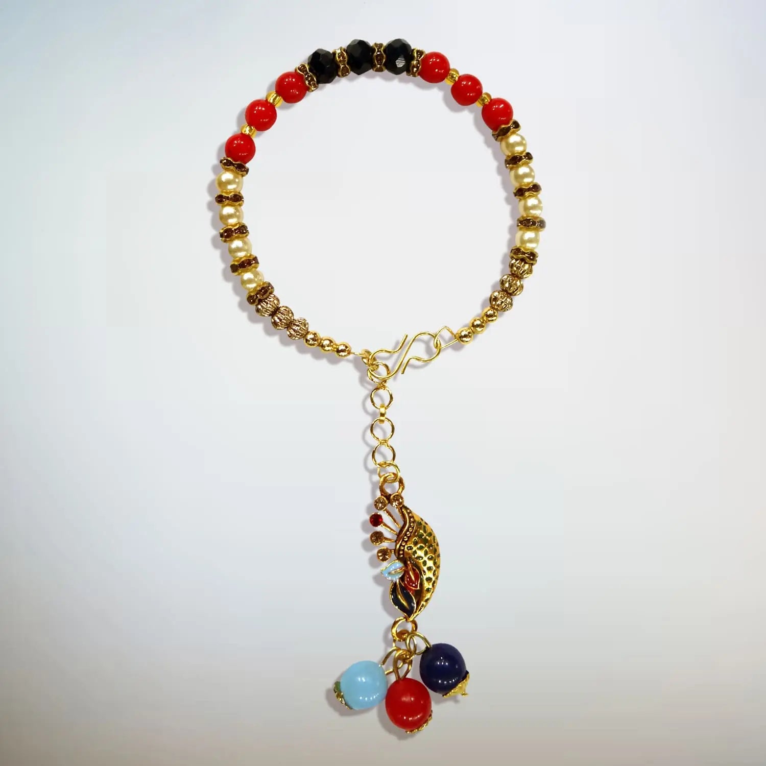 Fabulous Lumba Rakhi for Bhabhi by Upharkaro – Designer Pearl Rakhi for Sister-in-Law | Raksha Bandhan Gift 2025-Upharkaro