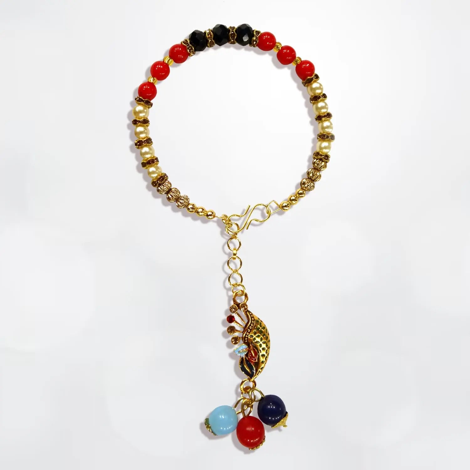 Fabulous Lumba Rakhi for Bhabhi by Upharkaro – Designer Pearl Rakhi for Sister-in-Law | Raksha Bandhan Gift 2025-Upharkaro