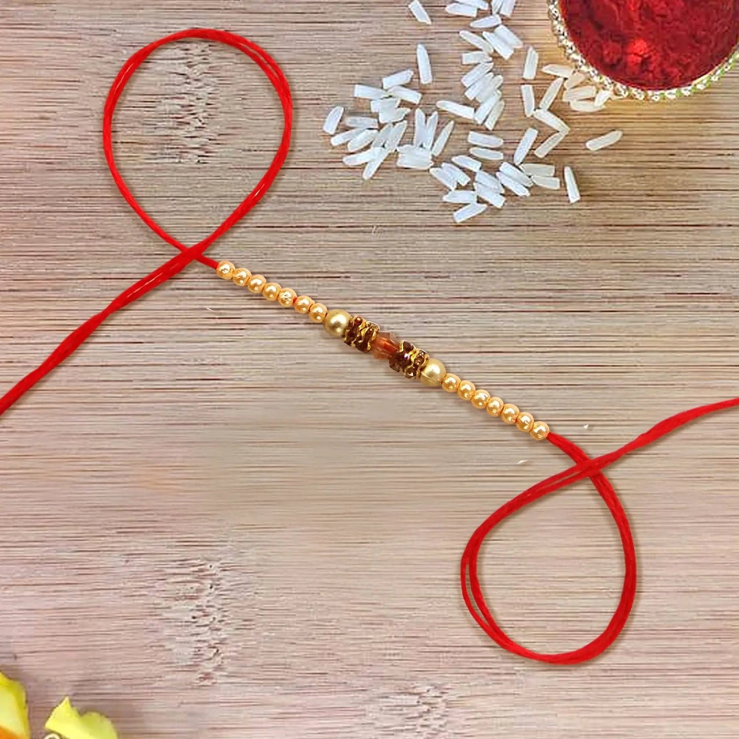 Glorious Pearl Fancy Rakhi By Upharkaro-Upharkaro