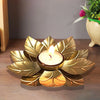 Golden Lotus Shaped Hanging Tealight Holder for Diwali, Home Temple & Festive Décor – Flat 50% OFF | Upharkaro