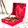 Golden Metal Swastik Diya for Diwali – 30% OFF | Decorative Hindu Symbol with Gift Box – Ideal for Housewarming, Return Gift & Spiritual Decor by Upharkaro