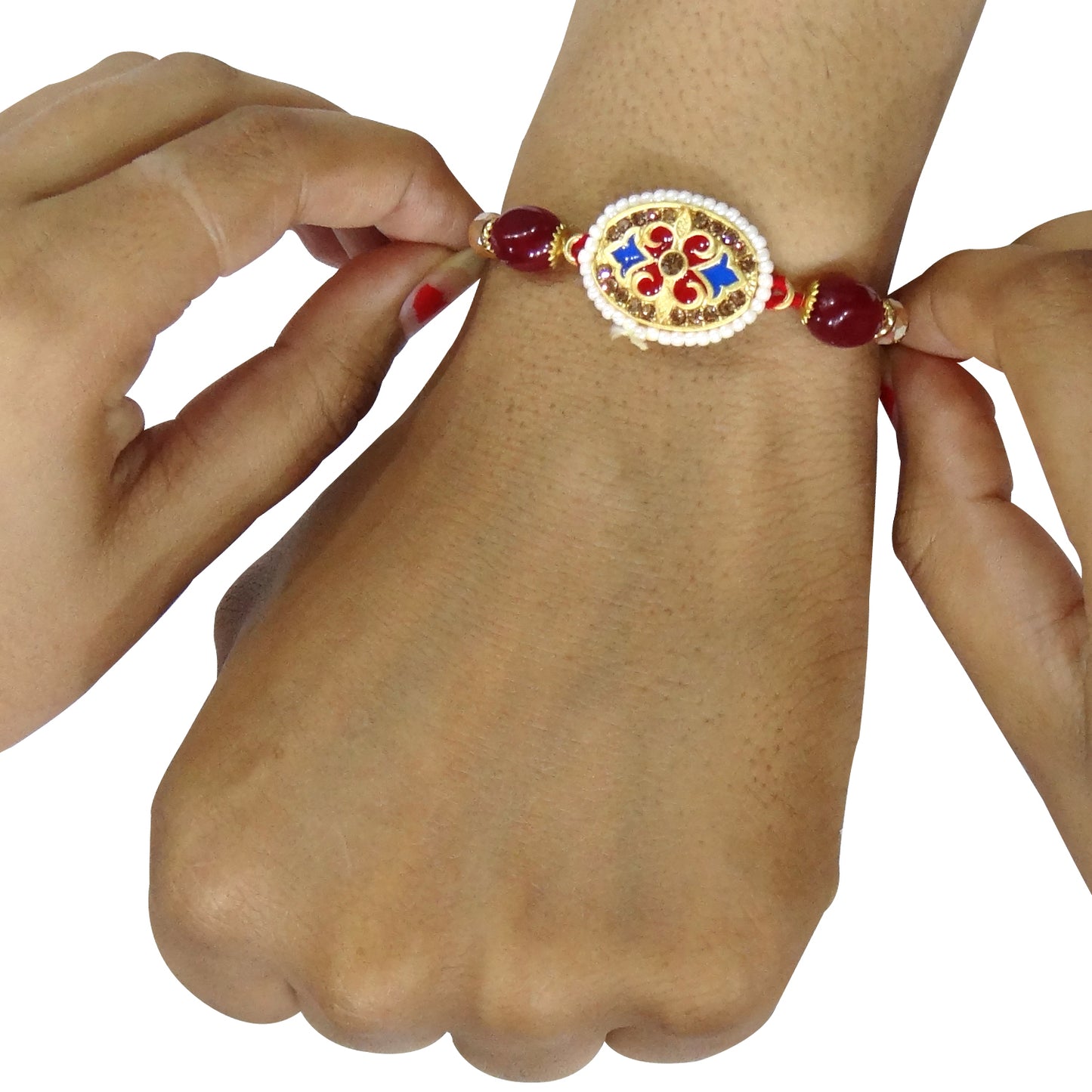 Exclusive Designer Rakhi for Brother | Multi-Colour Dora for Rakshabandhan | Fancy Handmade Rakhi for Bhaiya | Beautiful Traditional Gift for Sibling | Stylish Decorative