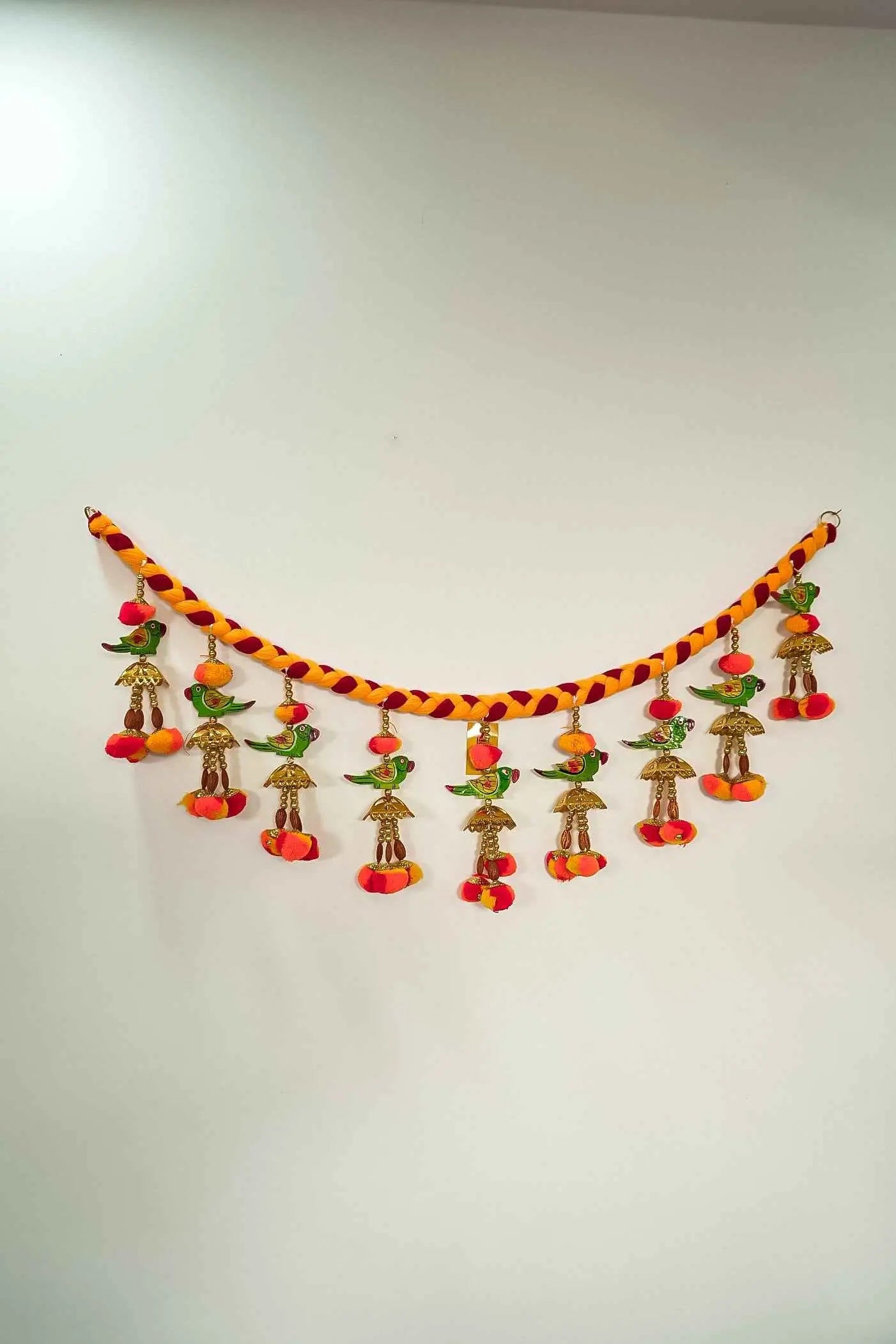 Handcrafted Door Parrot Hanging Bandanwar-Upharkaro
