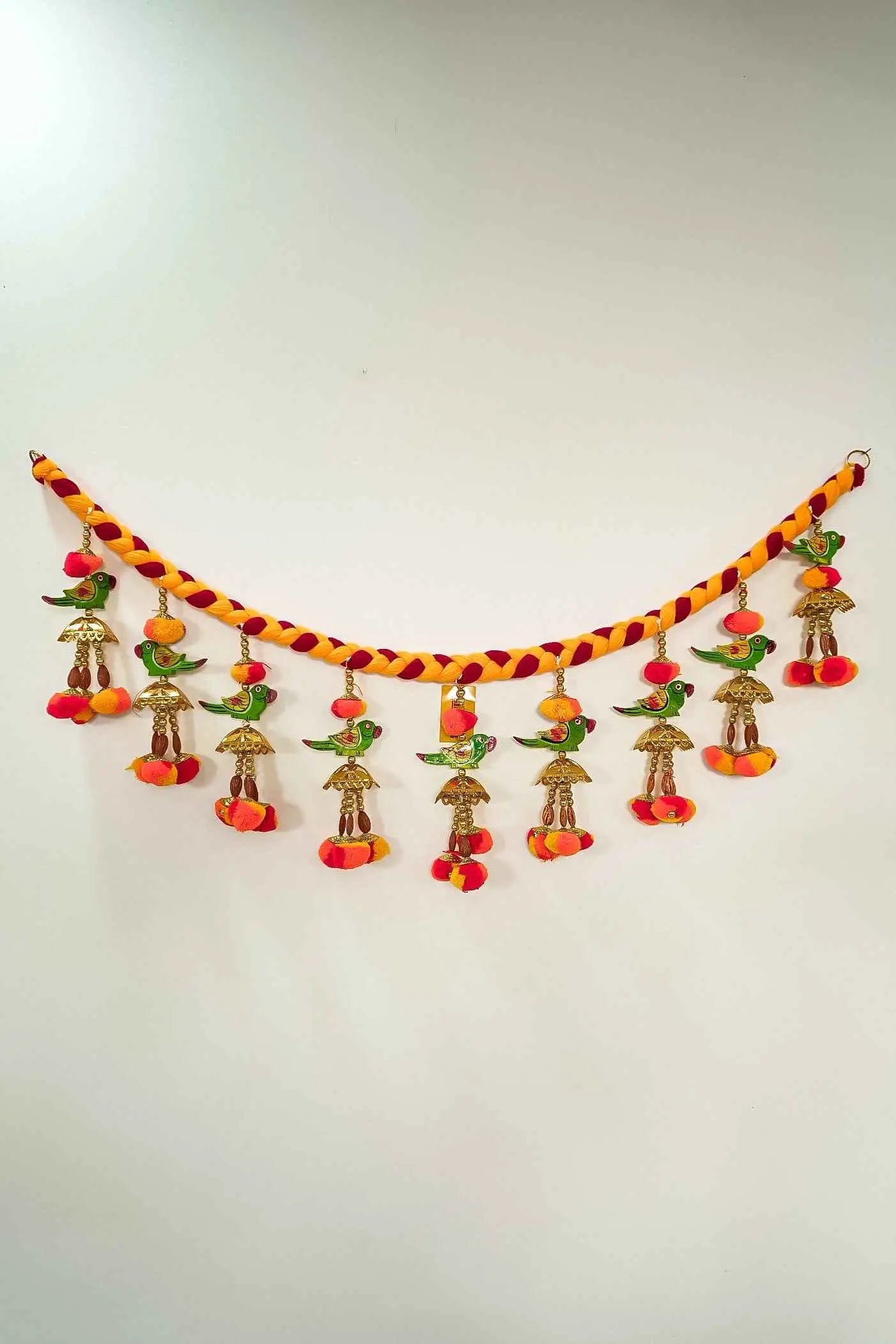 Handcrafted Door Parrot Hanging Bandanwar-Upharkaro