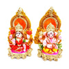 Handcrafted Eco-Friendly Laxmi Ganesh Statue Set – 6 Inch Decorative Terracotta Idols for Diwali Pooja & Home Decor by Upharkaro