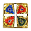 Handcrafted Multicolor Clay Diyas Set of 4 | Eco-Friendly, Stone-Embellished | Perfect for Festivals & Home Décor | 43% OFF