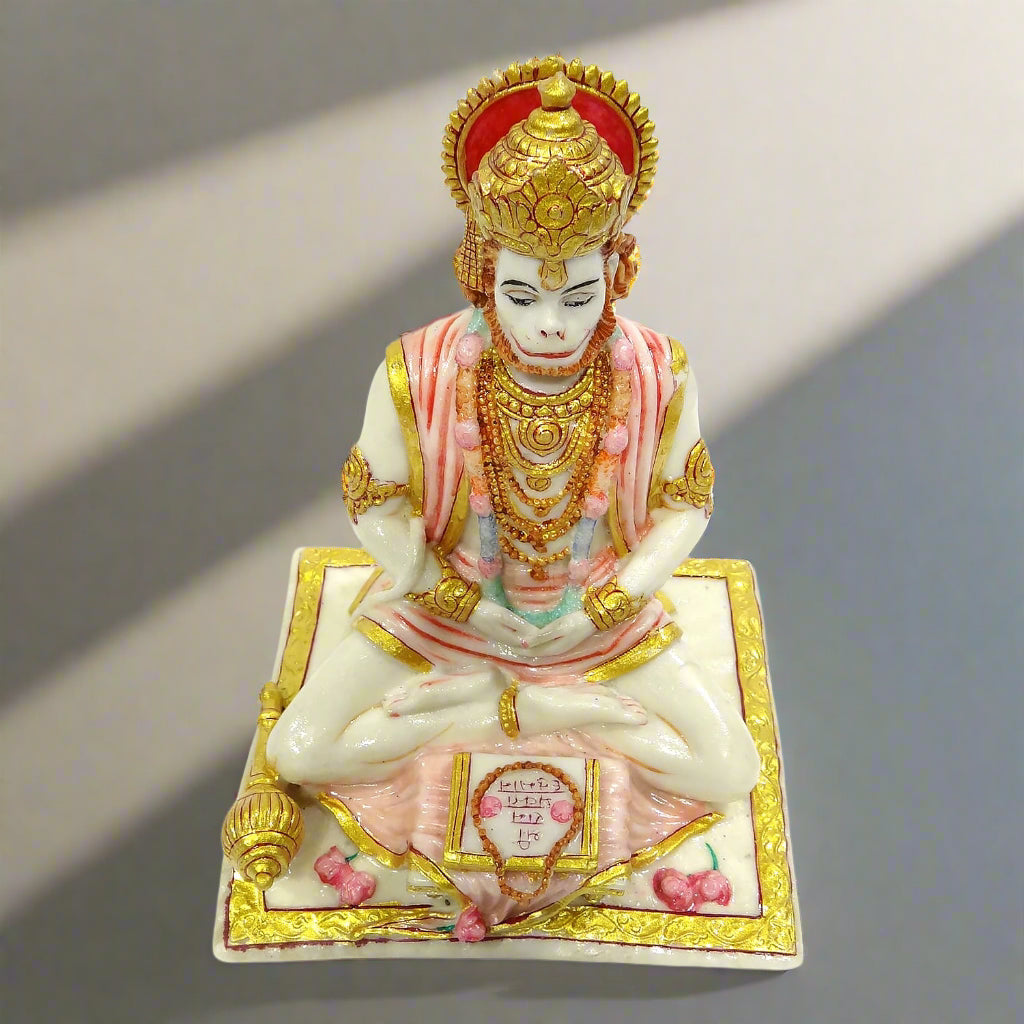 Meditating Lord Hanuman Sitting Statue-Upharkaro