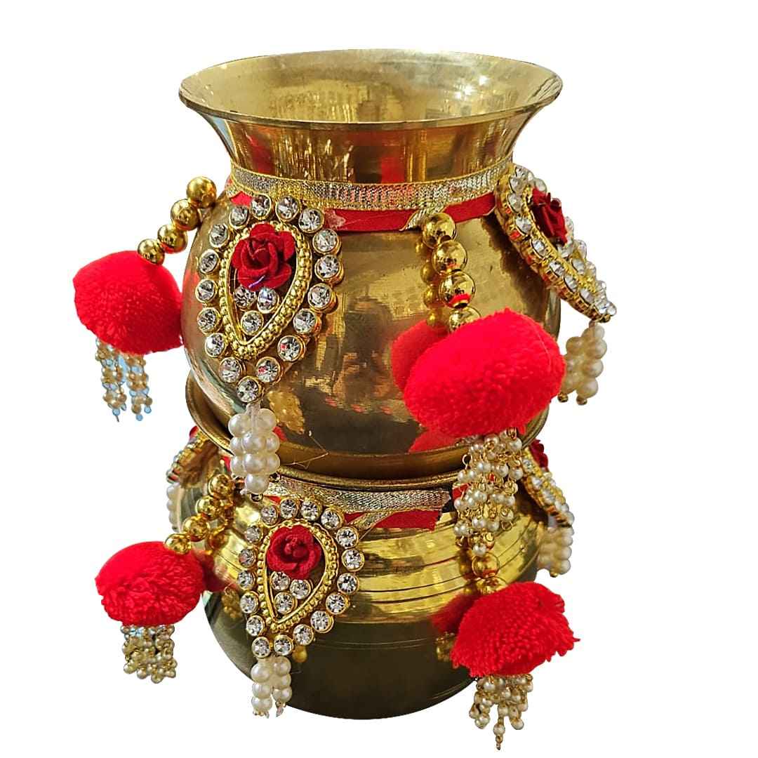 Pure Brass Lota for Pooja and Holy Water – Traditional Indian Kalash-Upharkaro