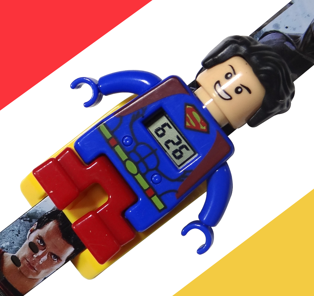 Superman Kids Rakhi Watch for Boys | Superhero Digital Toy Wrist Rakhi | Cartoon Character Rakhi Gift for Raksha Bandhan By Upharkaro