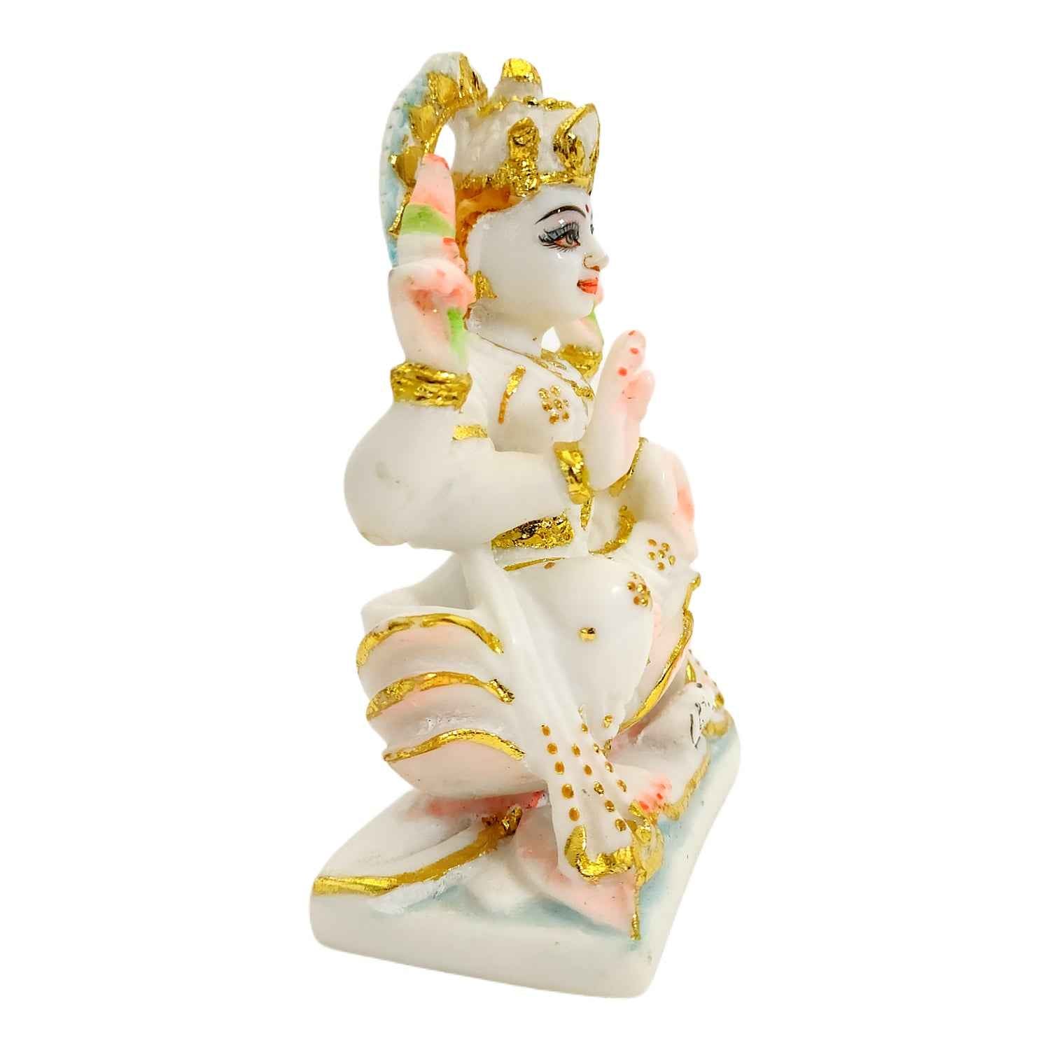 Marble Dust Divine Laxmi Statue ( 6 Inch ) By Upharkaro