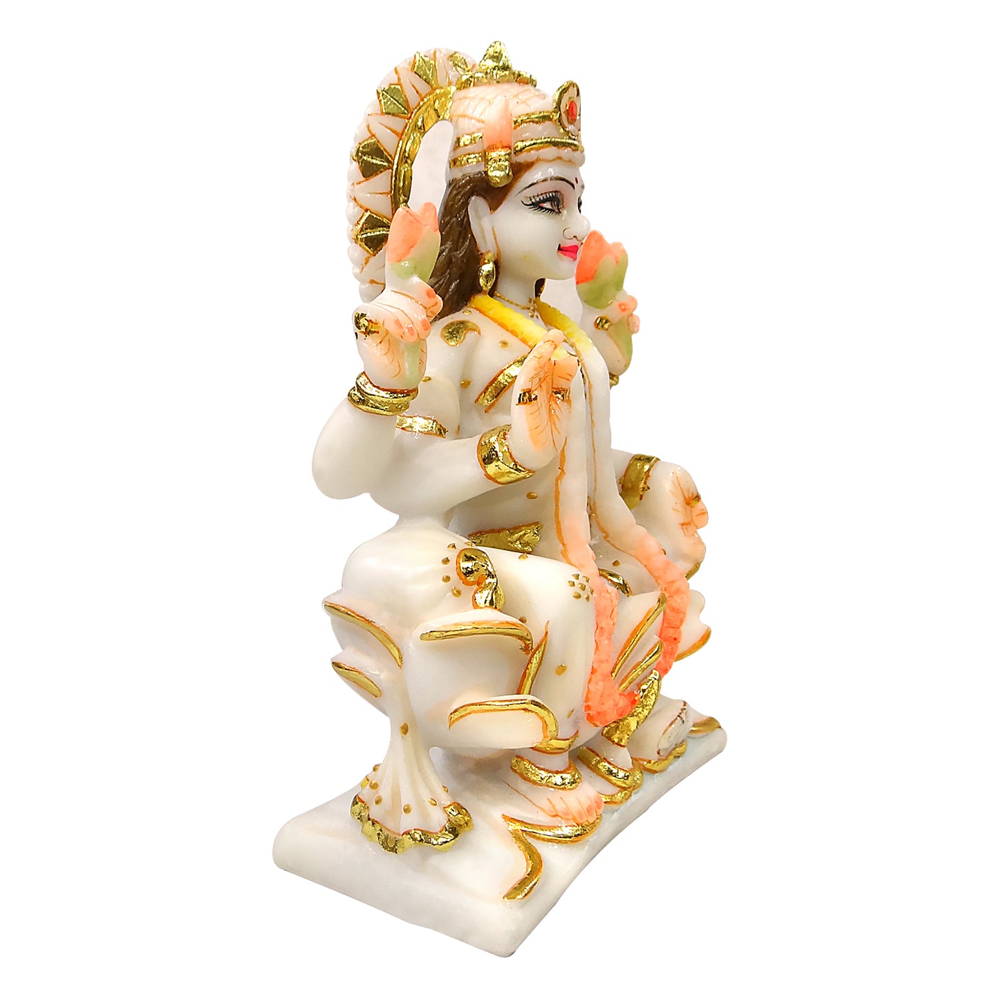 Marble Dust Divine Laxmi Statue ( 9 Inch ) By Upharkaro