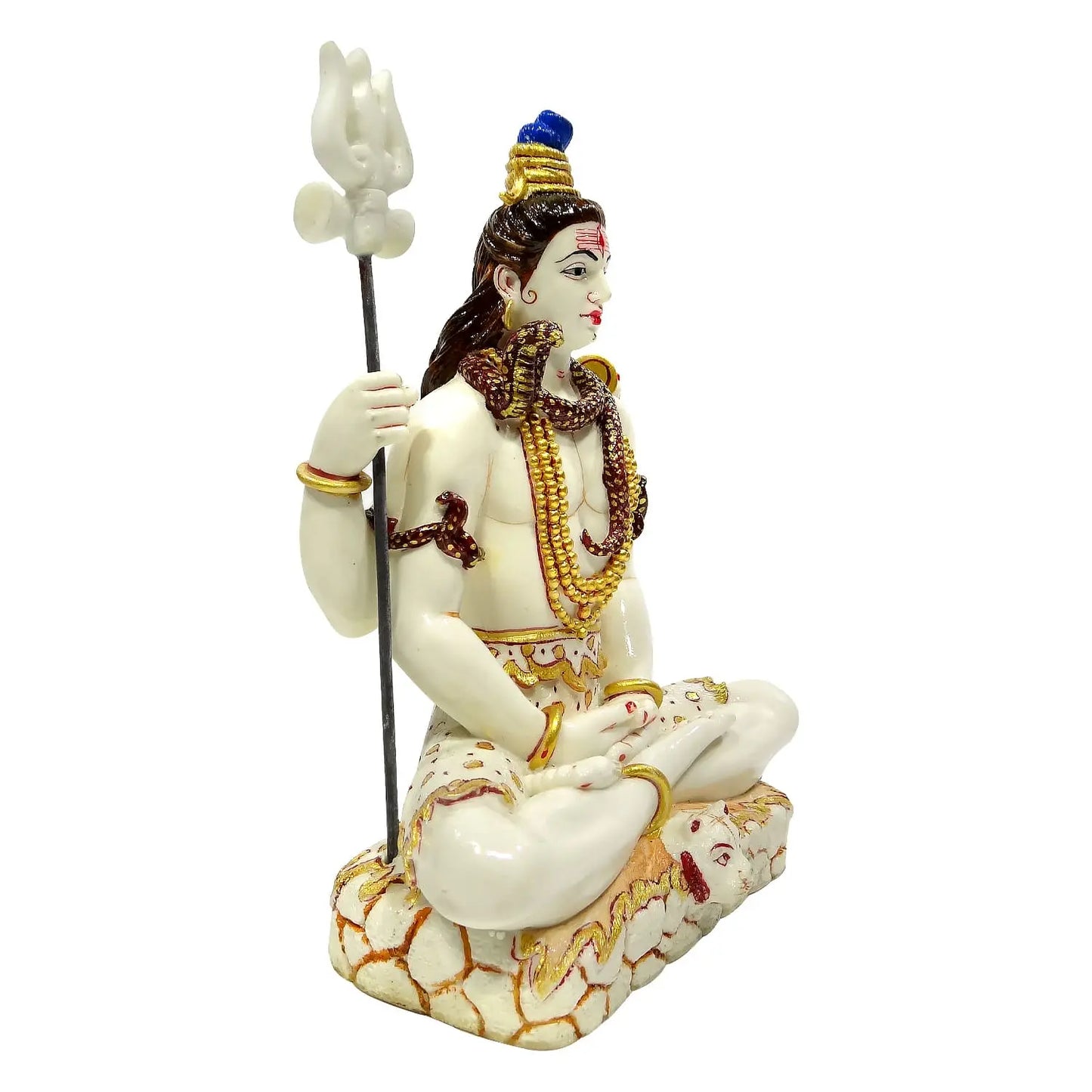 Mahadev Statue with Third Eye & Snake for Puja – 15% OFF | Upharkaro Upharkaro