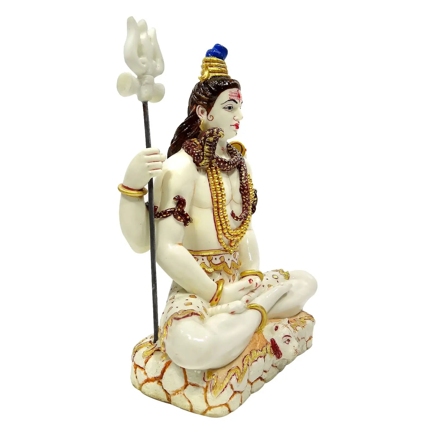 Mahadev Statue with Third Eye & Snake for Puja – 15% OFF | Upharkaro Upharkaro