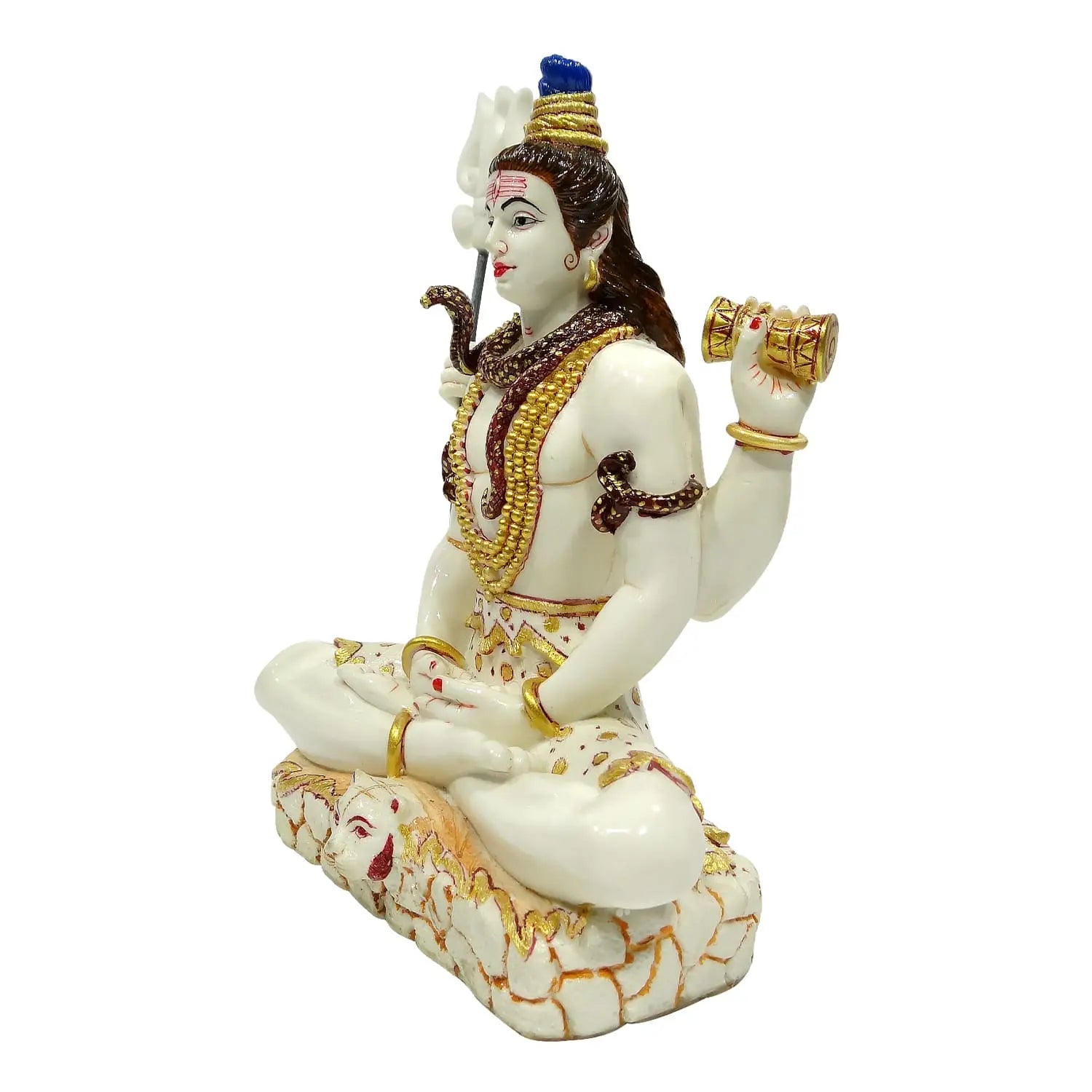Mahadev Statue with Third Eye & Snake for Puja – 15% OFF | Upharkaro Upharkaro