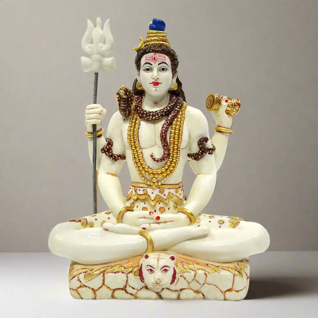 Mahadev Statue with Third Eye & Snake for Puja – 15% OFF | Upharkaro-Upharkaro