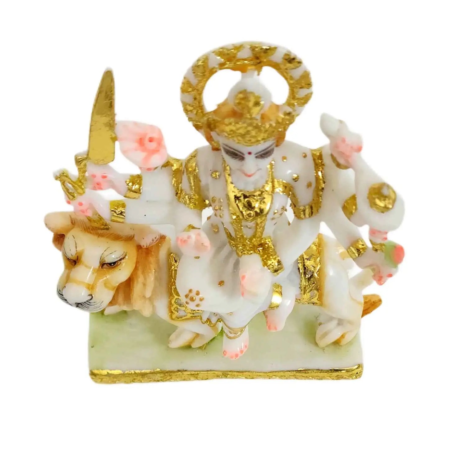 Marble Dust Beautiful  Maa Durga Statue ( 6 Inch )-Upharkaro