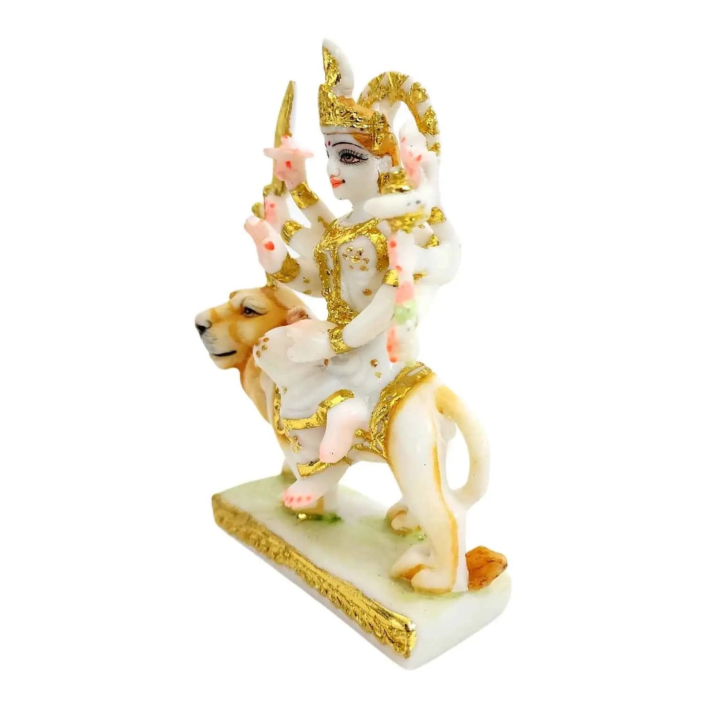 Marble Dust Beautiful  Maa Durga Statue ( 6 Inch )-Upharkaro