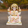Marble Dust Divine Laxmi Statue (6 Inch) – Goddess Lakshmi Idol for Home Temple, Pooja & Prosperity Gift