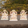 Marble Dust Laxmi Ganesh Saraswati Idol Set (6 Inch) – Divine Home Temple Showpiece by Upharkaro | 8% OFF