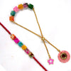 Multi-Colour Lumba Rakhi Combo Set for Brother & Bhabhi – Designer Pair Rakhi Set by Upharkaro | Raksha Bandhan Gift 2025