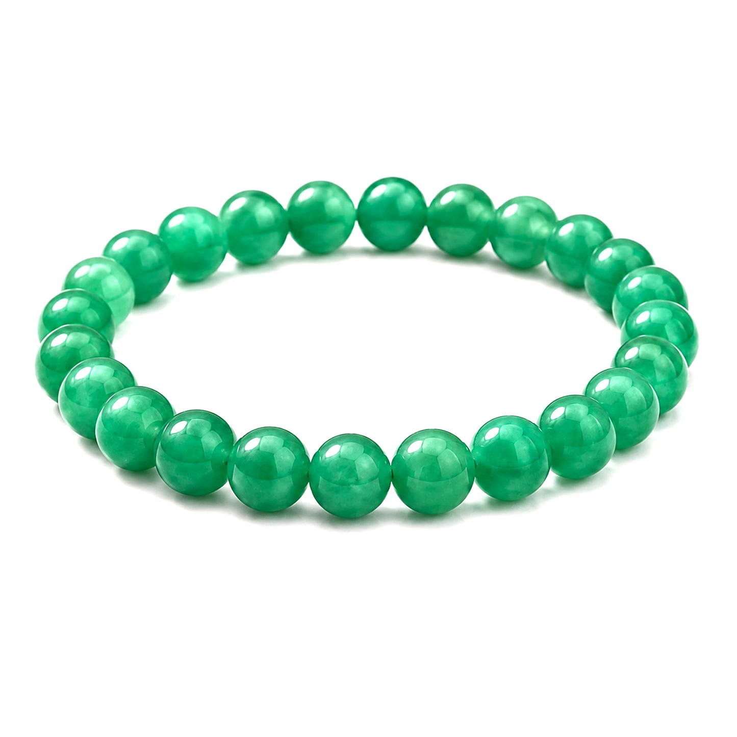 Upharkaro Lab Certified Natural Green Aventurine Stone Bracelet for Men & Women | Authenticity Certificate Included | Luck, Prosperity, Success & Positive Energy Crystal Bracelet