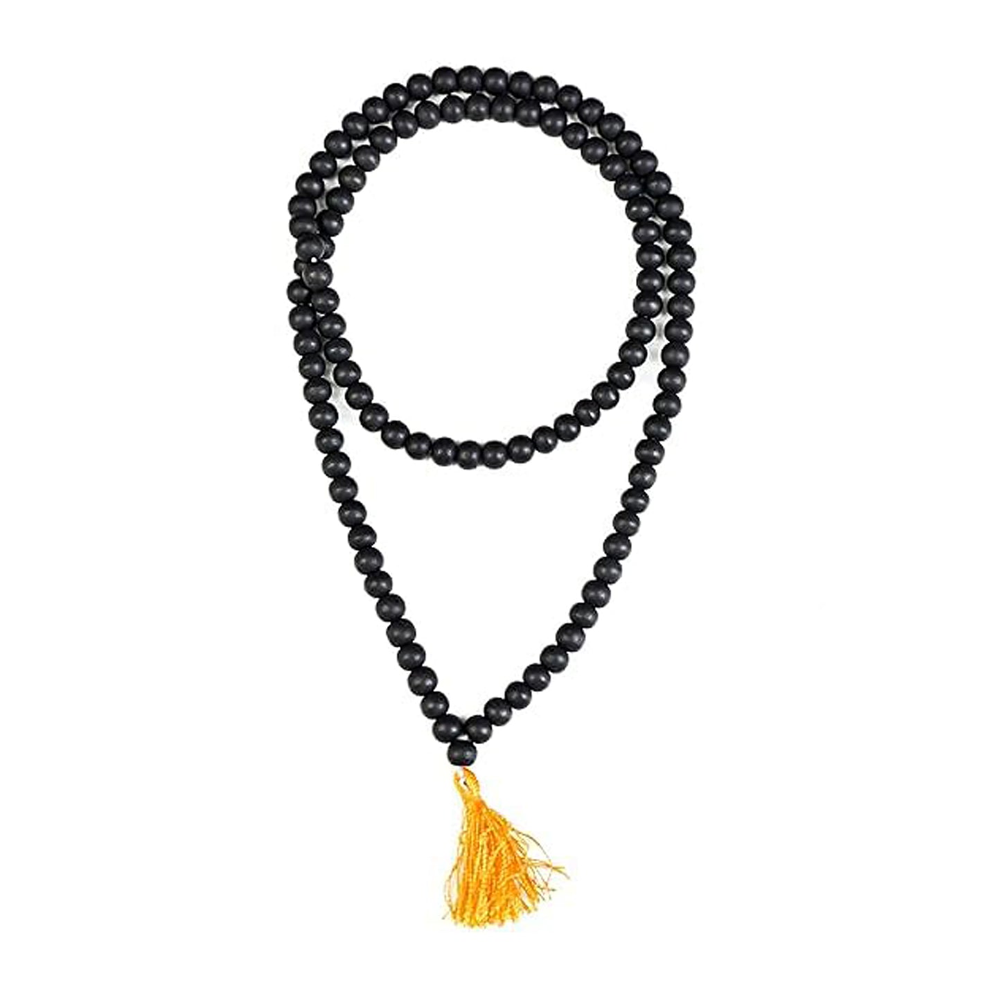 Upharkaro Lab Certified Original Karungali Mala 108 Beads | Natural Ebony Wood Japa Mala with Authenticity Certificate | Spiritual Meditation, Prayer, Protection & Positive Energy Necklace for Men & Women