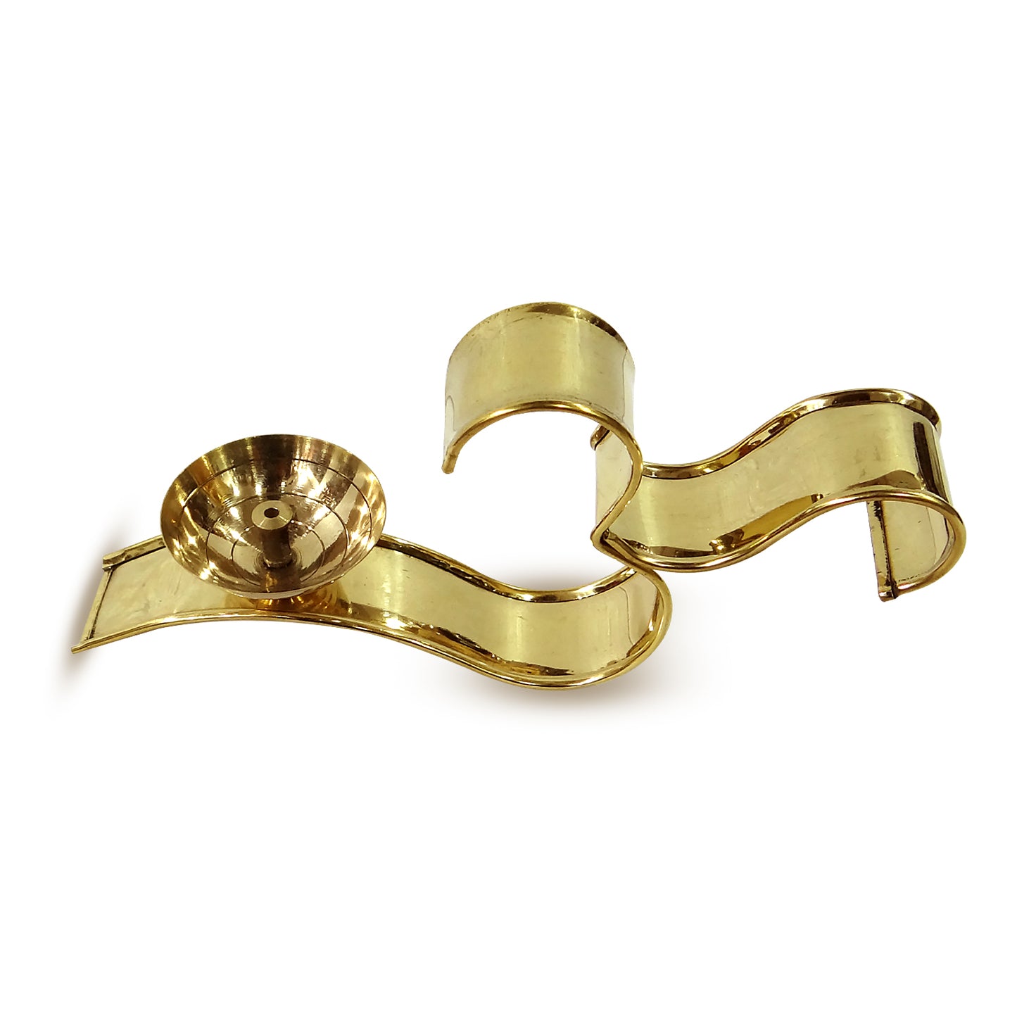 Brass Om Diya Handle Stand By Upharkaro