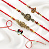 Premium Ganesh Rudraksha & Kids Rakhi Combo Set of 4 for Brothers | 69% Off | Upharkaro