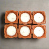 Premium Wax-Filled Clay Diyas (Set of 6) – Handmade Terracotta Diya for Diwali, Pooja & Festive Décor by Upharkaro
