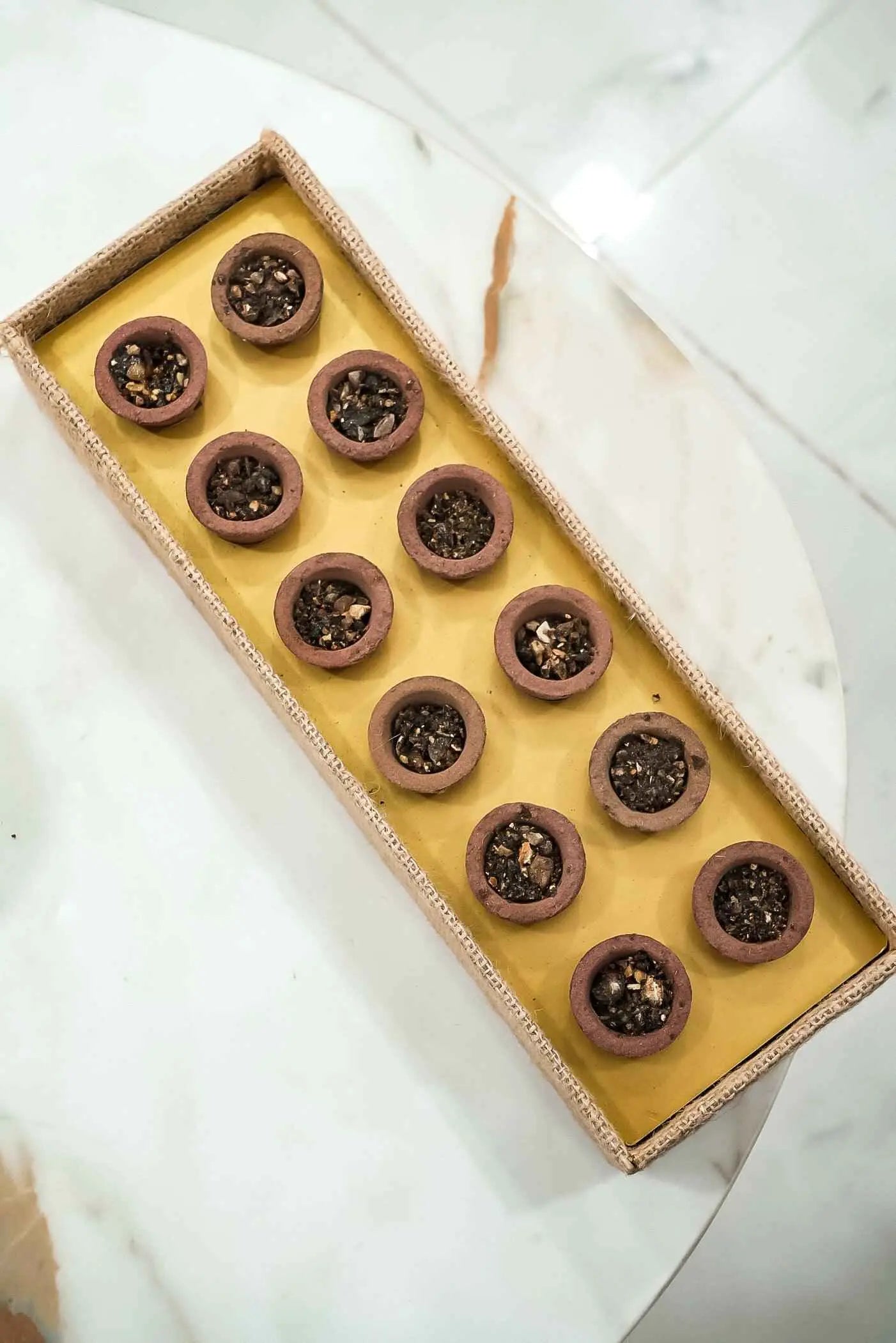 Pure Natural Loban Guggal Sambrani Dhoop Cup With Jute Box-Upharkaro