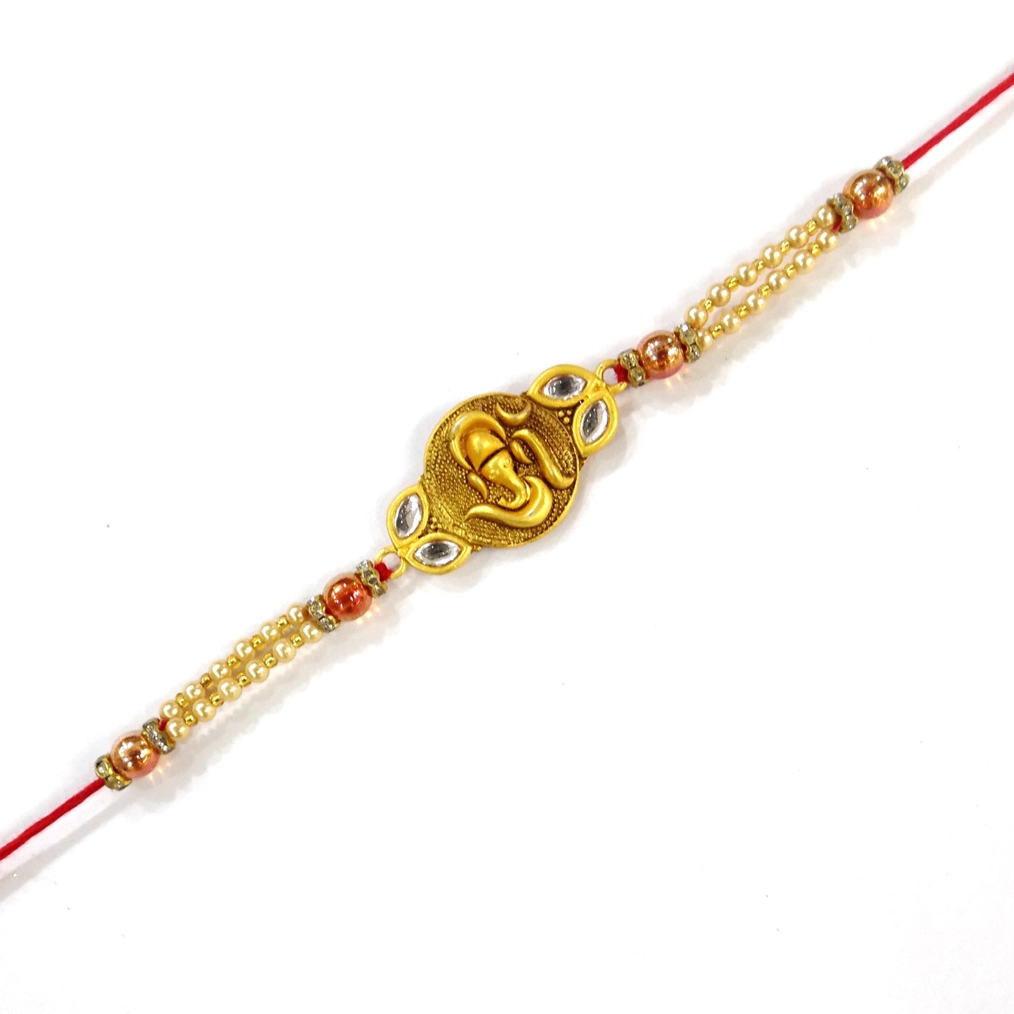 Premium Beautified Ganesha Rakhi | Divine Raksha Bandhan Special for Bhaiya