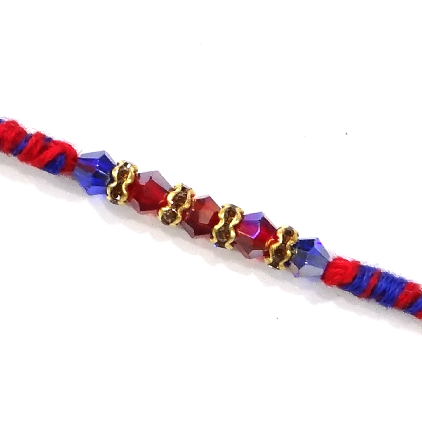 Multi Stone   Dora Rakhi By Upharkaro-Upharkaro