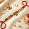 Exclusive Handmade Fancy Rakhi for Brother with Om Charm – Premium Beads Designer Rakhi