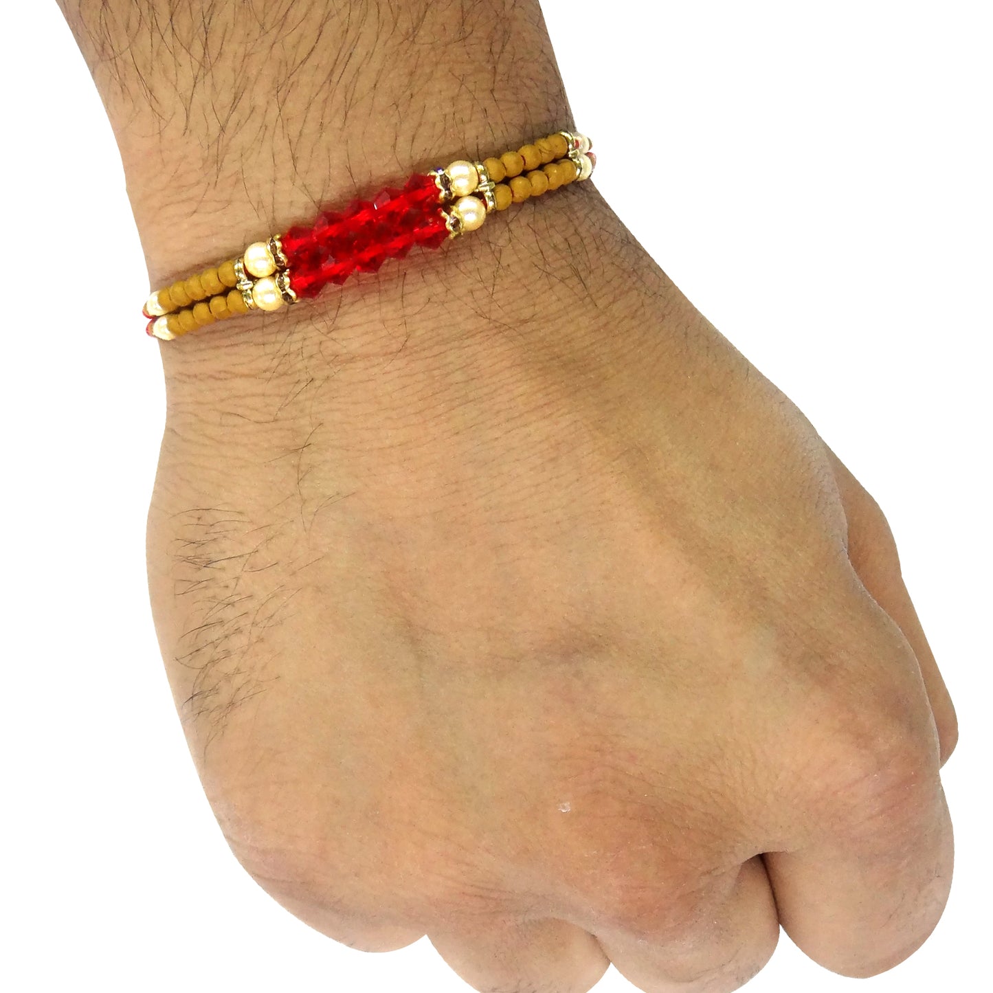 Designer Rakhi for Brother – Rudraksha & Evil Eye Rakhi for Protection, Positivity & Style | Best Rakhi for Brother Online 2024 | Upharkaro