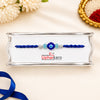Premium Blue Evil Eye Rakhi for Brother | Protective Nazar Rakhi