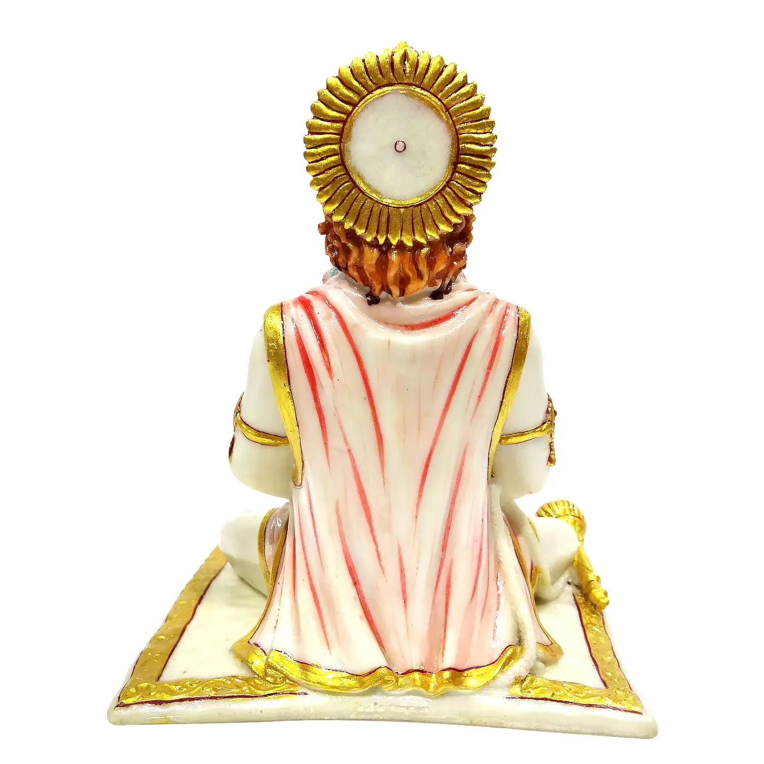 Ramayani Hanuman Ji Idol – 7.5 Inch | Sitting Bajrangbali Statue Reading Ramayana for Mandir, Home Décor & Gift Purpose Upharkaro