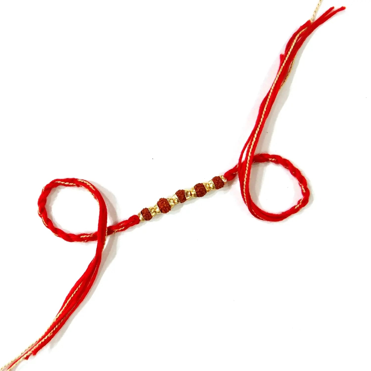 Rudraksha Radiance Rakhi Combo with Minnie Kids Rakhi – Set of 4 for Brothers | Upharkaro-Upharkaro