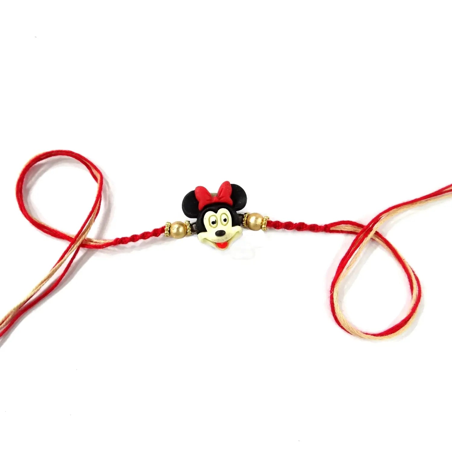 Rudraksha Radiance Rakhi Combo with Minnie Kids Rakhi – Set of 4 for Brothers | Upharkaro-Upharkaro