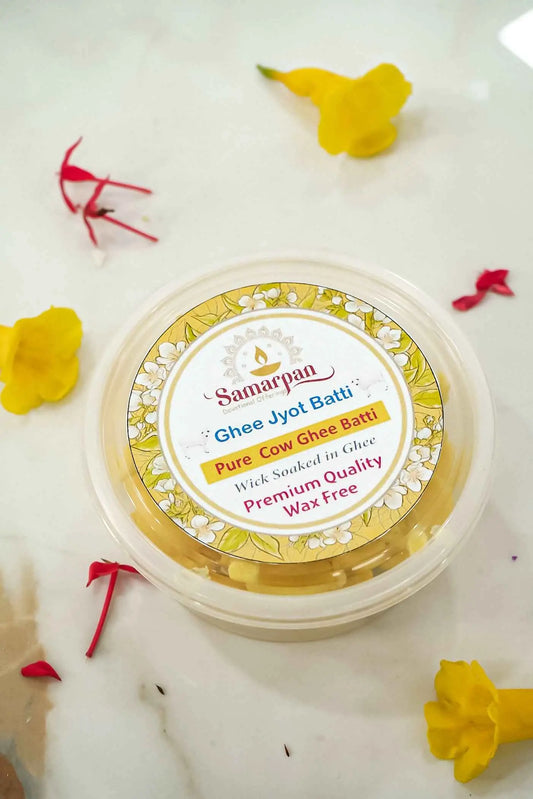 Samarpan Cow Ghee Jyot Batti (100 Pieces)-Upharkaro